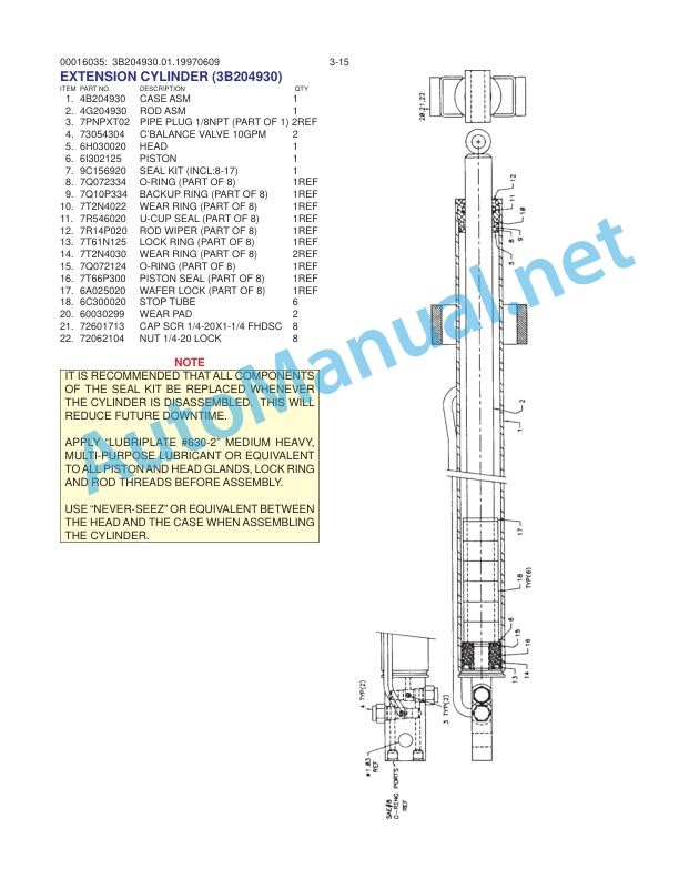 IMT 16000 Series Crane 35' Boom (1H) PARTS AND SPECIFICATIONS 99900735 3 IMT 16000 Series Crane 35' Boom (1H) PARTS AND SPECIFICATIONS 99900735 - Image 3