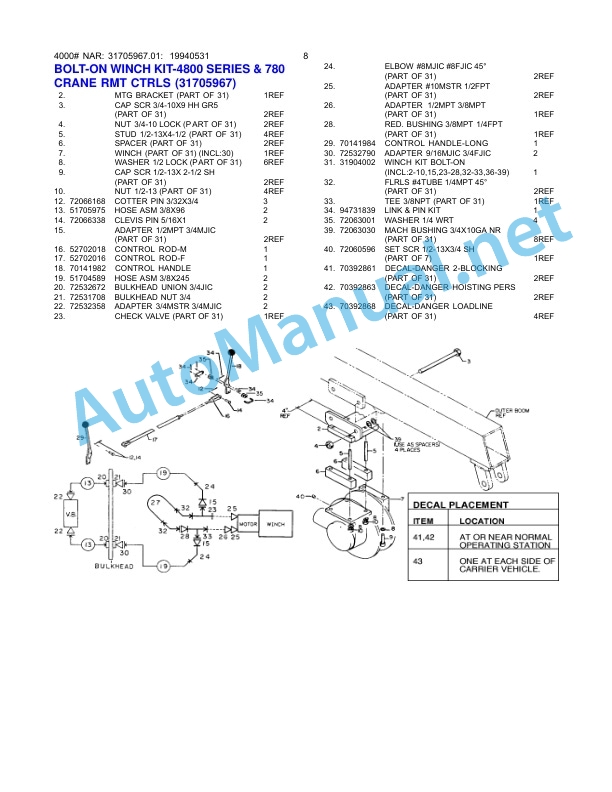 IMT 4000 LB WINCH INSTALLATION AND REPAIR Manual 99900556 20111213 4 IMT 4000 LB WINCH INSTALLATION AND REPAIR Manual 99900556 20111213 - Image 4