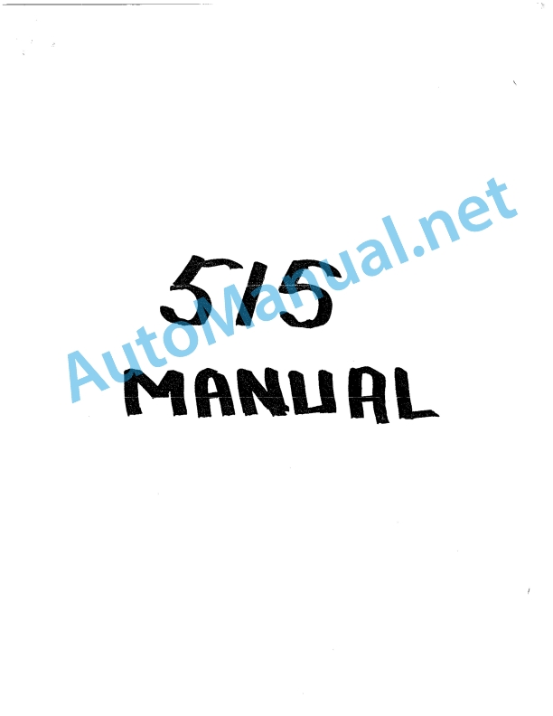 IMT 515 Part Manual