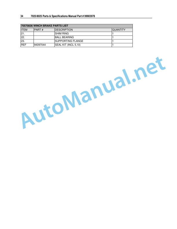 IMT 7025 8025 Parts and Specifications 9909378 Revision Date 20120419 3 IMT 7025 8025 Parts and Specifications 9909378 Revision Date 20120419 - Image 3