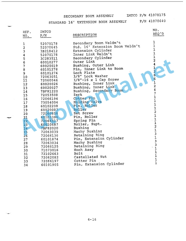 IMT 8000 Instructions Parts Lists 4 IMT 8000 Instructions Parts Lists - Image 4