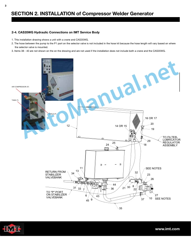 IMT CAS35WG Installation, Set Up and Operation Manual 99904524 4 IMT CAS35WG Installation, Set Up and Operation Manual 99904524 - Image 4