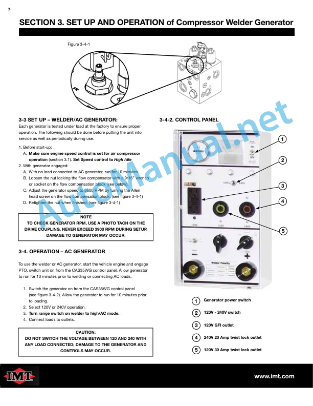 IMT CAS35WG Installation, Set Up and Operation Manual 99904524 5 IMT CAS35WG Installation, Set Up and Operation Manual 99904524 - Image 5
