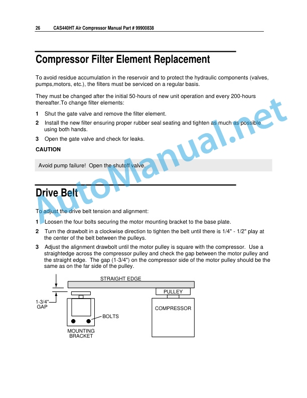 IMT CAS440HT Air Compressor 9900838 01-23-12 5 IMT CAS440HT Air Compressor 9900838 01-23-12 - Image 5