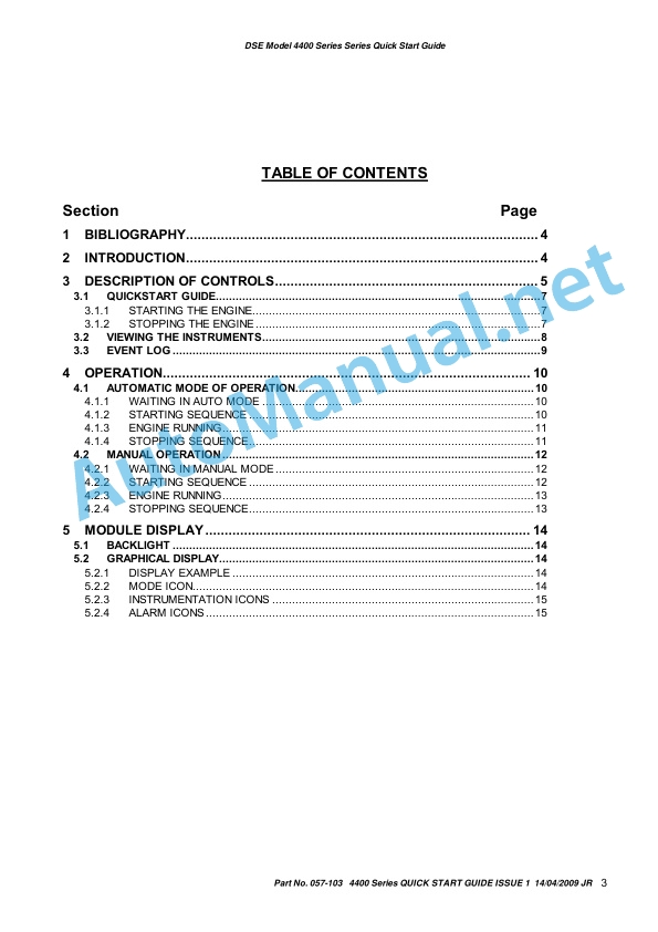 Alternative view of IMT DSEULTRA DSE4400 Quick Start Guide 057-103
