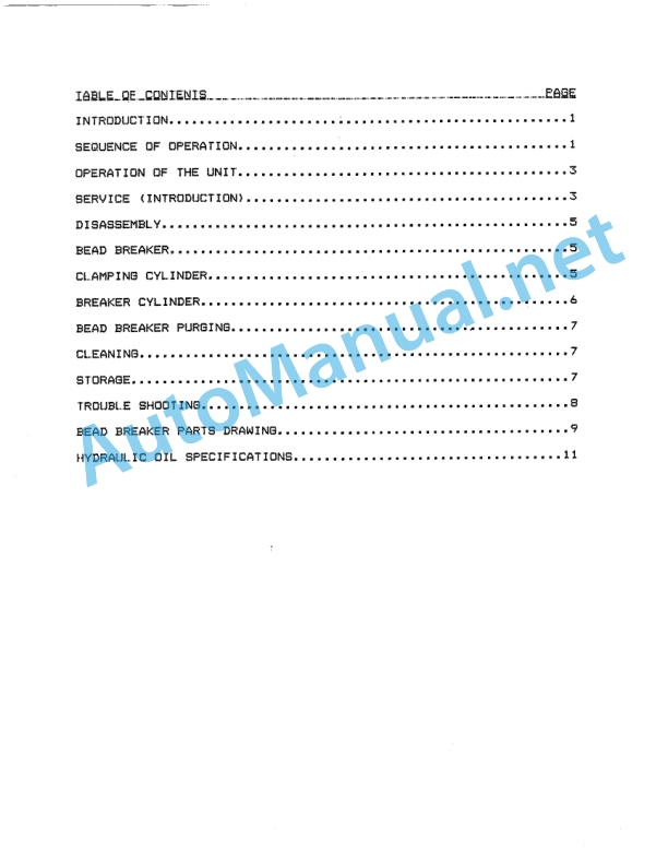 Alternative view of IMT IMT-200H MODEL C BEAD BREAKER Parts, Service, and Operation Manual 79075090