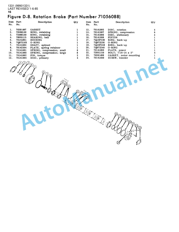 IMT MODEL 1331 CRANE PARTS and SPECIFICATIONS 1331 (99901331) 1-6-85 3 IMT MODEL 1331 CRANE PARTS and SPECIFICATIONS 1331 (99901331) 1-6-85 - Image 3