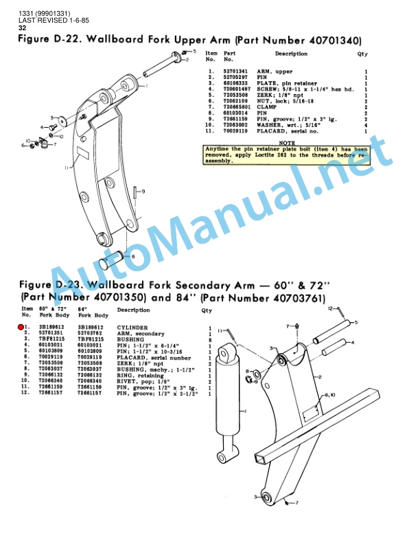 IMT MODEL 1331 CRANE PARTS and SPECIFICATIONS 1331 (99901331) 1-6-85 5 IMT MODEL 1331 CRANE PARTS and SPECIFICATIONS 1331 (99901331) 1-6-85 - Image 5