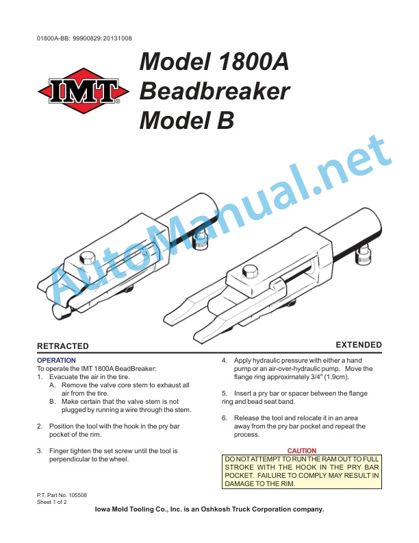 IMT Model 1800A Beadbreaker Model B 9.990082920131E+15 3 IMT Model 1800A Beadbreaker Model B 9.990082920131E+15 - Image 3