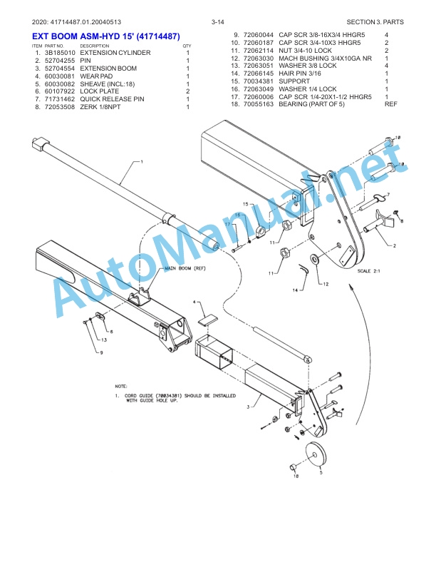 IMT Model 2020 Crane Parts and Specifications 99901222 Effective Through July 2004 3 IMT Model 2020 Crane Parts and Specifications 99901222 Effective Through July 2004 - Image 3