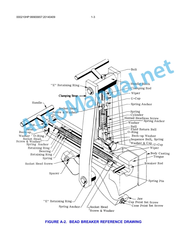 IMT Model 210HP Beadbreaker PARTS AND SERVICE Manual 99900657 3 IMT Model 210HP Beadbreaker PARTS AND SERVICE Manual 99900657 - Image 3