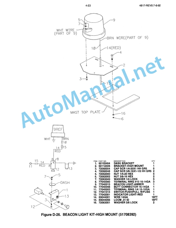 IMT Model 4817 Crane Parts and Specifications 99900317 06-09-94 5 IMT Model 4817 Crane Parts and Specifications 99900317 06-09-94 - Image 5