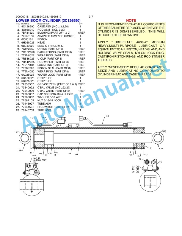 IMT Model 6016 Crane PARTS AND SPECIFICATIONS 99900739 3 IMT Model 6016 Crane PARTS AND SPECIFICATIONS 99900739 - Image 3