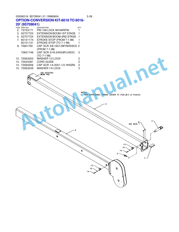 IMT Model 6016 Crane PARTS AND SPECIFICATIONS 99900739 4 IMT Model 6016 Crane PARTS AND SPECIFICATIONS 99900739 - Image 4
