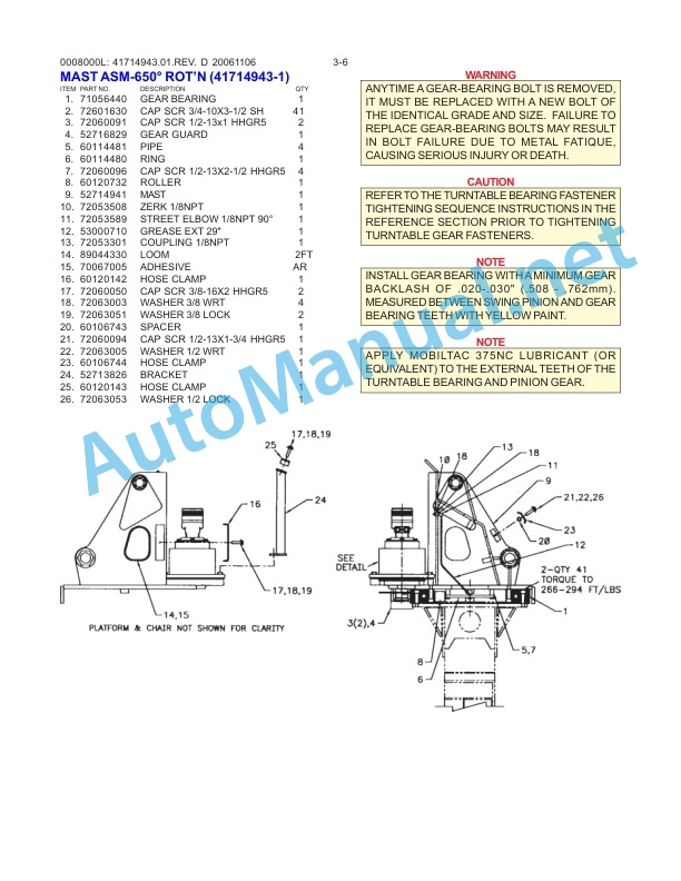 IMT Model 8000L Material Handling Crane Parts and Specifications 99901217 15 October 2012 3 IMT Model 8000L Material Handling Crane Parts and Specifications 99901217 15 October 2012 - Image 3