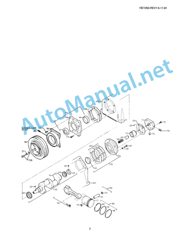 IMT Model HD-1250 Underhood Air Compressor 99901250 Revised 03-10-92 and 05-01-92 4 IMT Model HD-1250 Underhood Air Compressor 99901250 Revised 03-10-92 and 05-01-92 - Image 4