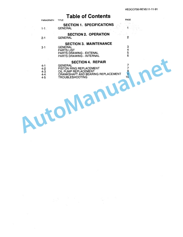 Alternative view of IMT Model HD-750 HEDCO Underhood Air Compressor HEDCO750-REV0-11-1-91