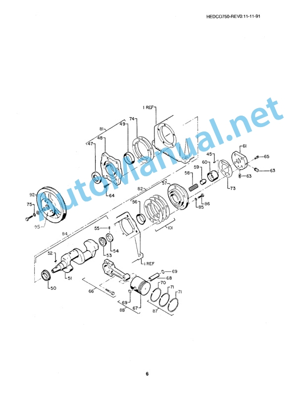 IMT Model HD-750 HEDCO Underhood Air Compressor HEDCO750-REV0-11-1-91 4 IMT Model HD-750 HEDCO Underhood Air Compressor HEDCO750-REV0-11-1-91 - Image 4