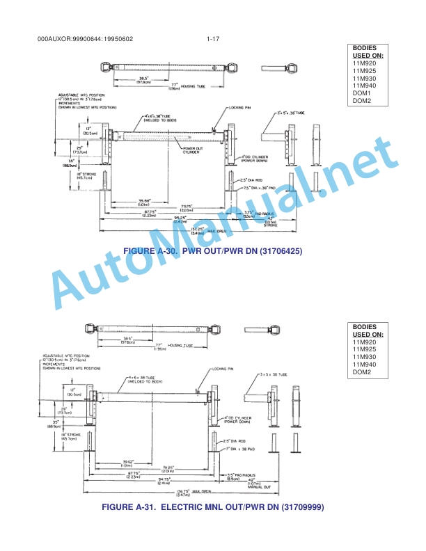 Alternative view of IMT Outriggers Parts and Specifications 99900644 20071129