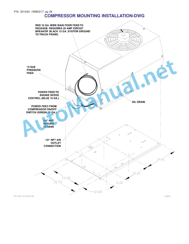 IMT Series 35 PTO Air Compressor Operators, Maintenance, and Parts Manual 301440 Revision Date 2016-06-19 4 IMT Series 35 PTO Air Compressor Operators, Maintenance, and Parts Manual 301440 Revision Date 2016-06-19 - Image 4