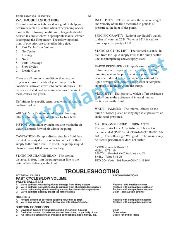 IMT Tirepumper Parts and Service Manual 99900388 4 IMT Tirepumper Parts and Service Manual 99900388 - Image 4