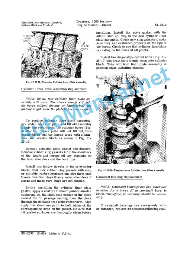 John Deere 1000 Series Tractors Service Manual SM2033 01MAR65 2 John Deere 1000 Series Tractors Service Manual SM2033 01MAR65-2
