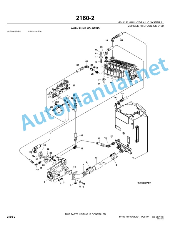 John Deere 1110D Forwarder Parts Catalog PC9497 November 2007 4 John Deere 1110D Forwarder Parts Catalog PC9497 November 2007 - Image 4