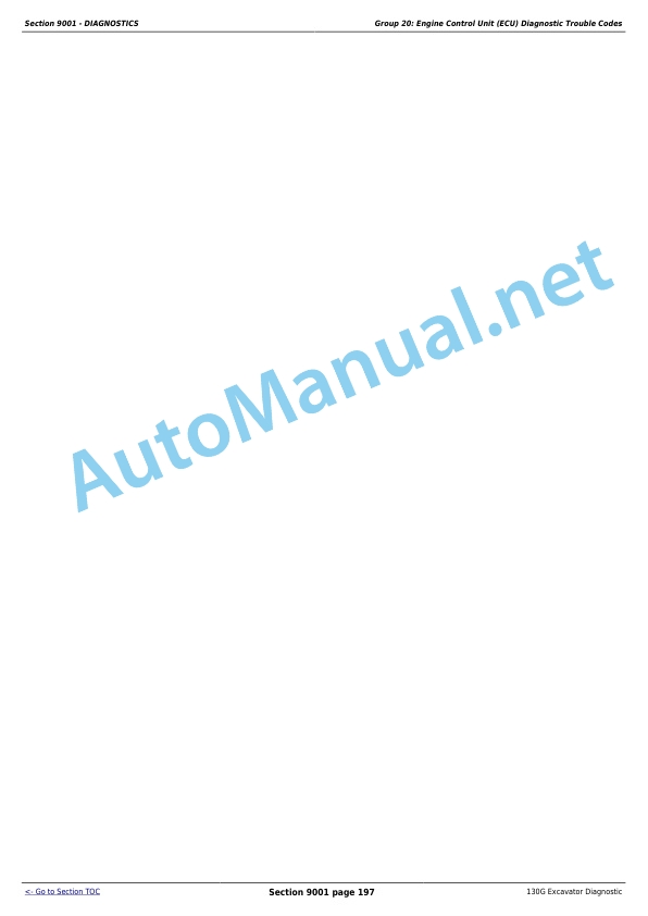 Alternative view of John Deere 130G Excavator Technical Manual TM12554 10SEP15