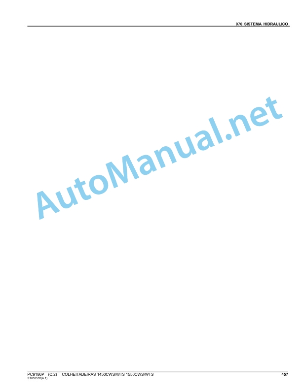 John Deere 1450CWS WTS 1550CWS WTS Parts Catalog PC9186P March 2013 Portuguese 3 John Deere 1450CWS WTS 1550CWS WTS Parts Catalog PC9186P March 2013 Portuguese - Image 3