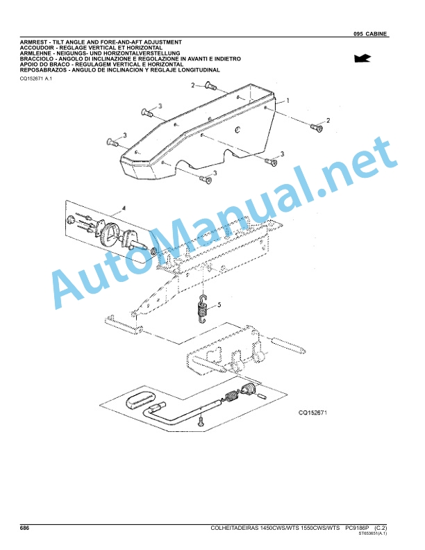 John Deere 1450CWS WTS 1550CWS WTS Parts Catalog PC9186P March 2013 Portuguese 4 John Deere 1450CWS WTS 1550CWS WTS Parts Catalog PC9186P March 2013 Portuguese - Image 4