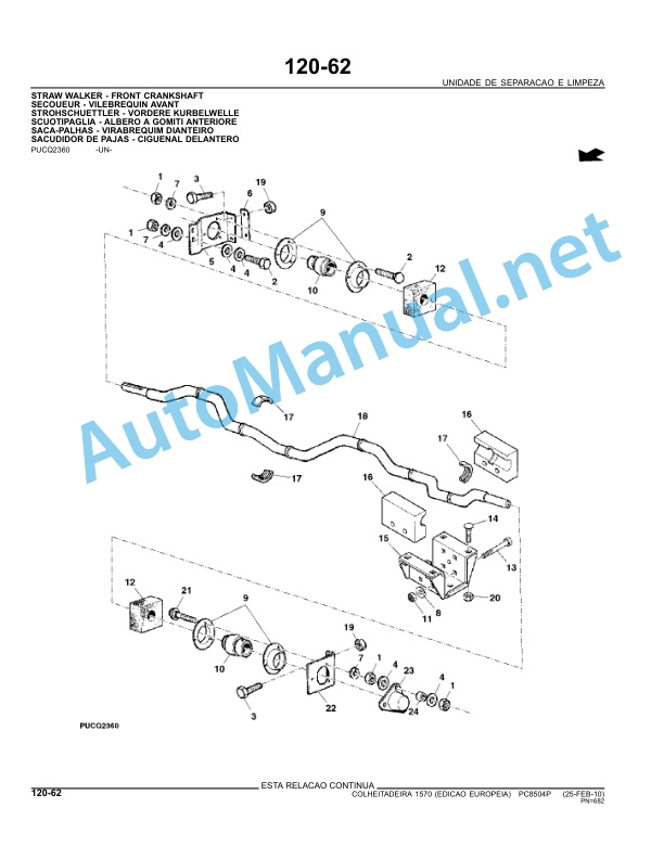 John Deere 1570 Harvesters Parts Catalog PC8504P 25Feb10 Portuguese 5 John Deere 1570 Harvesters Parts Catalog PC8504P 25Feb10 Portuguese - Image 5