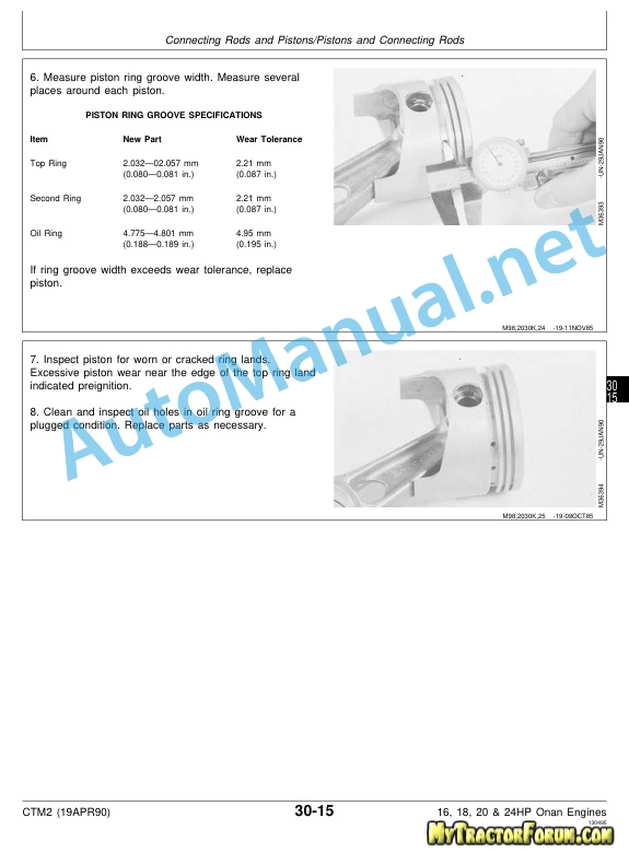 John Deere 16, 18, 20 and 24HP Onan Engines Component Technical Manual CTM2 (19APR90) 3 John Deere 16, 18, 20 and 24HP Onan Engines Component Technical Manual CTM2 (19APR90) - Image 3