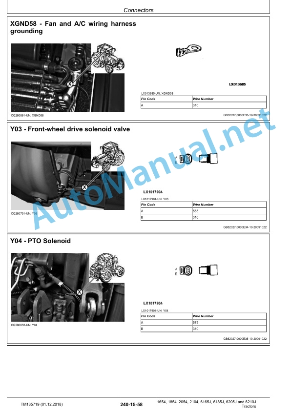 John Deere 1654, 1854, 2054, 2104, 6165J, 6185J, 6205J and 6210J Tractors Technical Manual TM135719 01DEC18 4 John Deere 1654, 1854, 2054, 2104, 6165J, 6185J, 6205J and 6210J Tractors Technical Manual TM135719 01DEC18 - Image 4