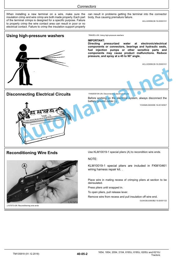 John Deere 1654, 1854, 2054, 2104, 6165J, 6185J, 6205J and 6210J Tractors Technical Manual TM135819 01 December 2018 2 John Deere 1654, 1854, 2054, 2104, 6165J, 6185J, 6205J and 6210J Tractors Technical Manual TM135819 01 December 2018 - Image 2