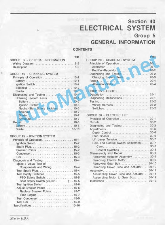 John Deere 200, 210, 212, and 214 Lawn and Garden Tractors Service Manual SM-2105 Oct-76 3 John Deere 200, 210, 212, and 214 Lawn and Garden Tractors Service Manual SM-2105 Oct-76 - Image 3