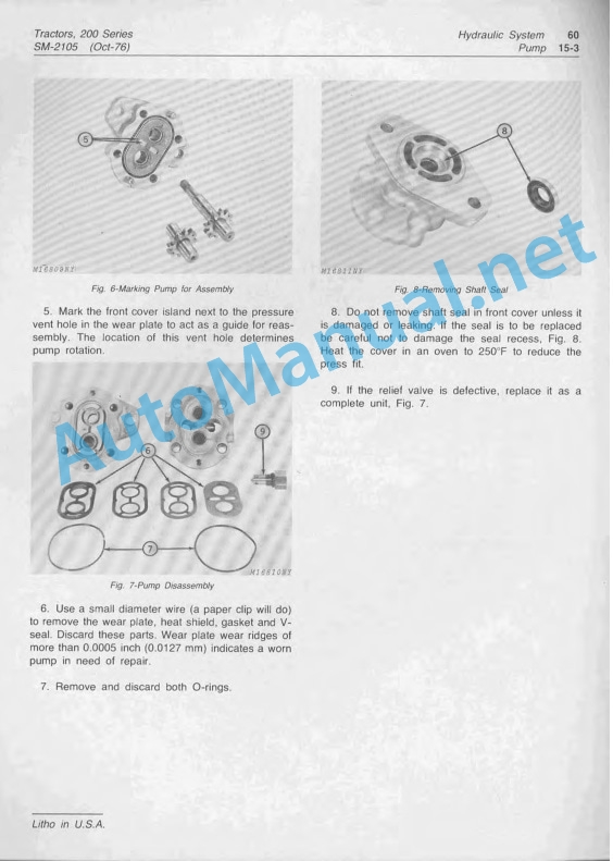John Deere 200, 210, 212, and 214 Lawn and Garden Tractors Service Manual SM-2105 October 1976 5 John Deere 200, 210, 212, and 214 Lawn and Garden Tractors Service Manual SM-2105 October 1976 - Image 5