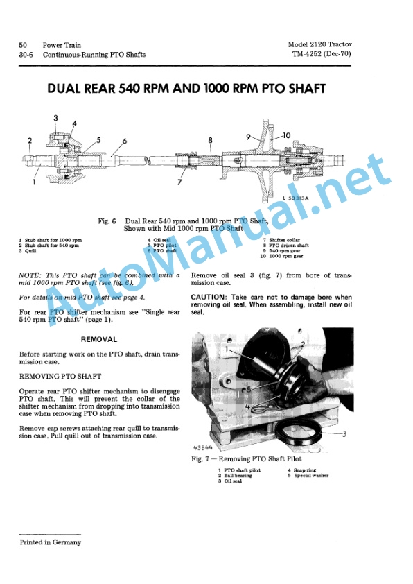 John Deere 2120 Tractor Technical Manual TM4252 01Dec70 4 John Deere 2120 Tractor Technical Manual TM4252 01Dec70-4