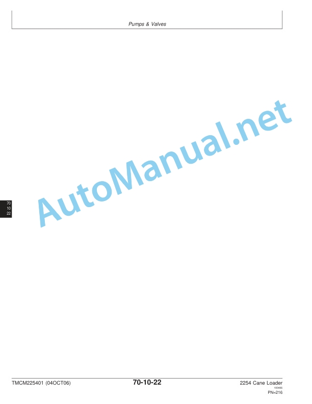 John Deere 2254 Cane Loader Repair Technical Manual TMC225401 040CT06 5 John Deere 2254 Cane Loader Repair Technical Manual TMC225401 040CT06 - Image 5