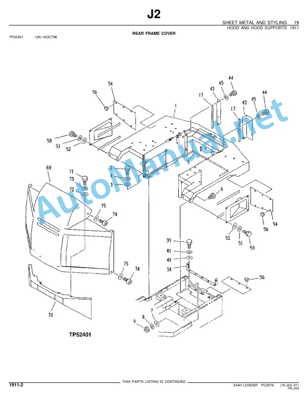 John Deere 244H Loader Introduction and Customer Information TP52457 5 John Deere 244H Loader Introduction and Customer Information TP52457 - Image 5