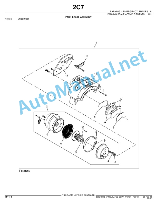 John Deere 250D 300D Articulated Dump Truck Parts Catalog PC9107 25-Feb-02 4 John Deere 250D 300D Articulated Dump Truck Parts Catalog PC9107 25-Feb-02 - Image 4