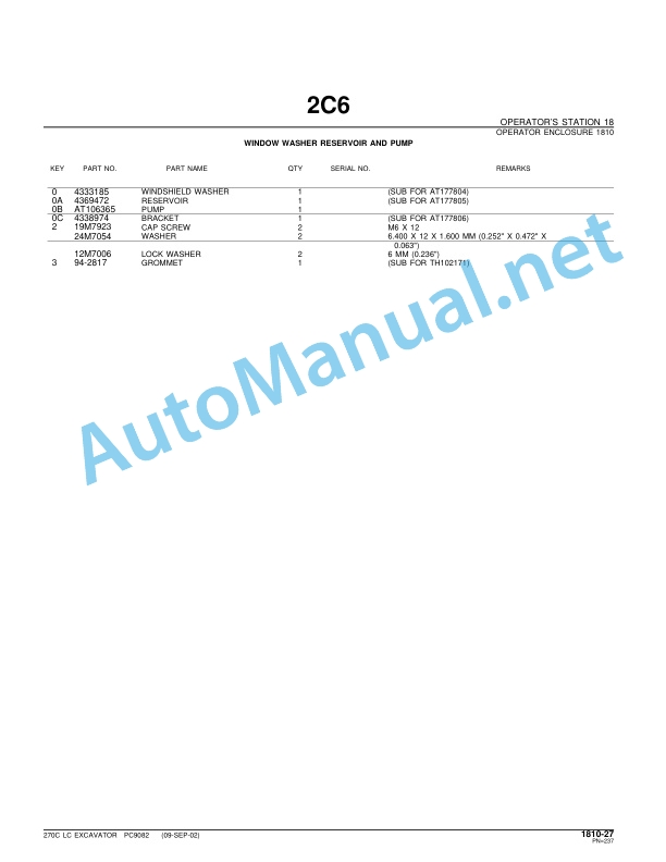 John Deere 270C LC Excavator Parts Catalog PC9082 June 2003 3 John Deere 270C LC Excavator Parts Catalog PC9082 June 2003 - Image 3