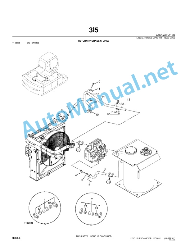 John Deere 270C LC Excavator Parts Catalog PC9082 June 2003 5 John Deere 270C LC Excavator Parts Catalog PC9082 June 2003 - Image 5