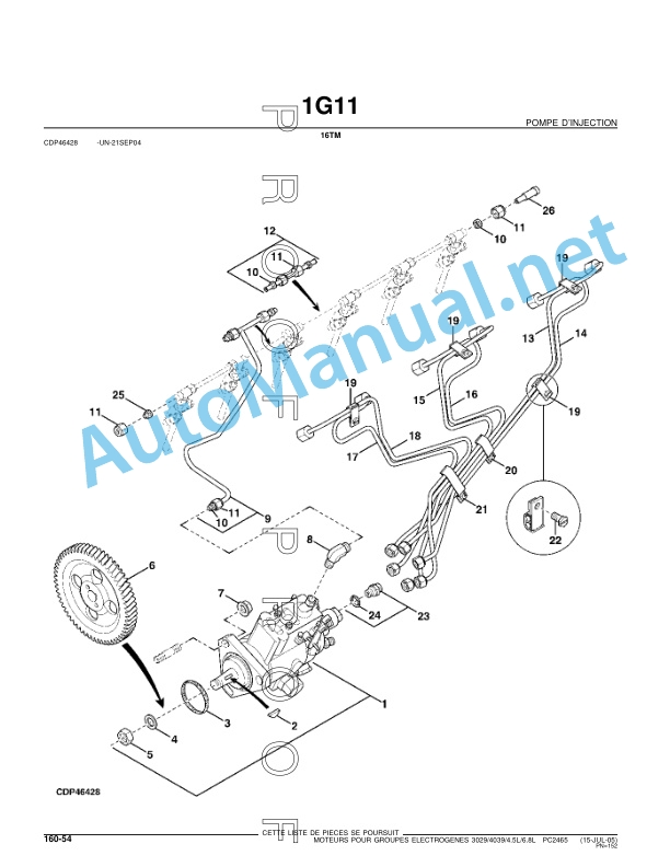 John Deere 3029 and 4039 and 4045 and 6068 Tier 1 Parts Catalog PC 2465 July 2005 French 2 John Deere 3029 and 4039 and 4045 and 6068 Tier 1 Parts Catalog PC 2465 July 2005 French-2