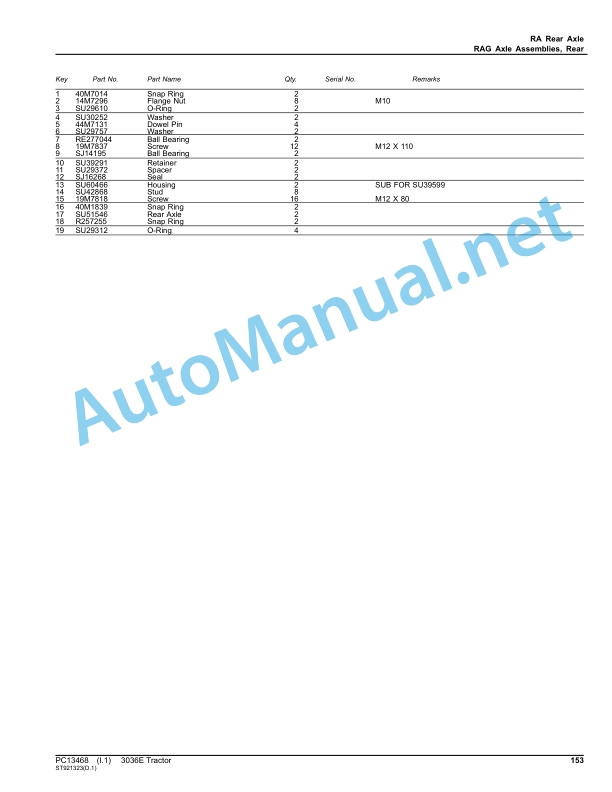 John Deere 3036E Tractor Parts Catalog PC13468 October 2020 3 John Deere 3036E Tractor Parts Catalog PC13468 October 2020-3