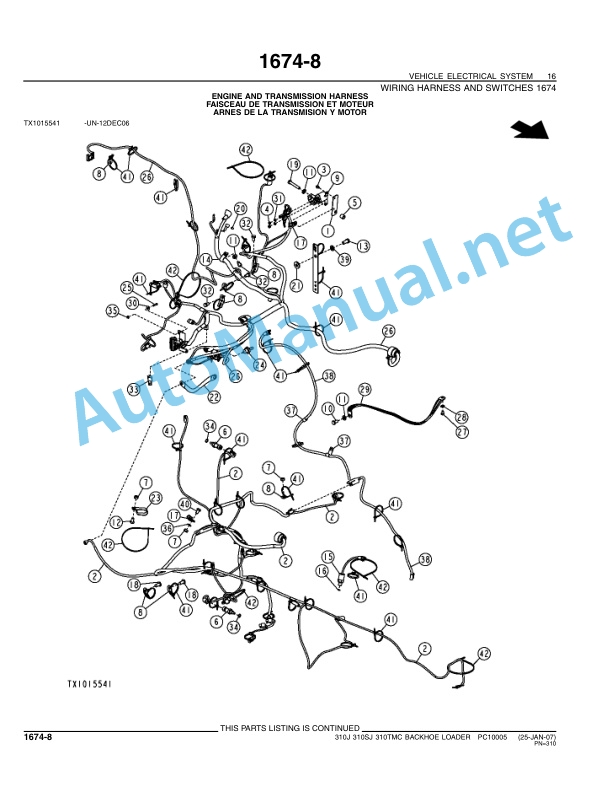John Deere 310J, 310SJ and 310TMC Backhoe Loaders Parts Catalog PC10005 January 2007 3 John Deere 310J, 310SJ and 310TMC Backhoe Loaders Parts Catalog PC10005 January 2007 - Image 3
