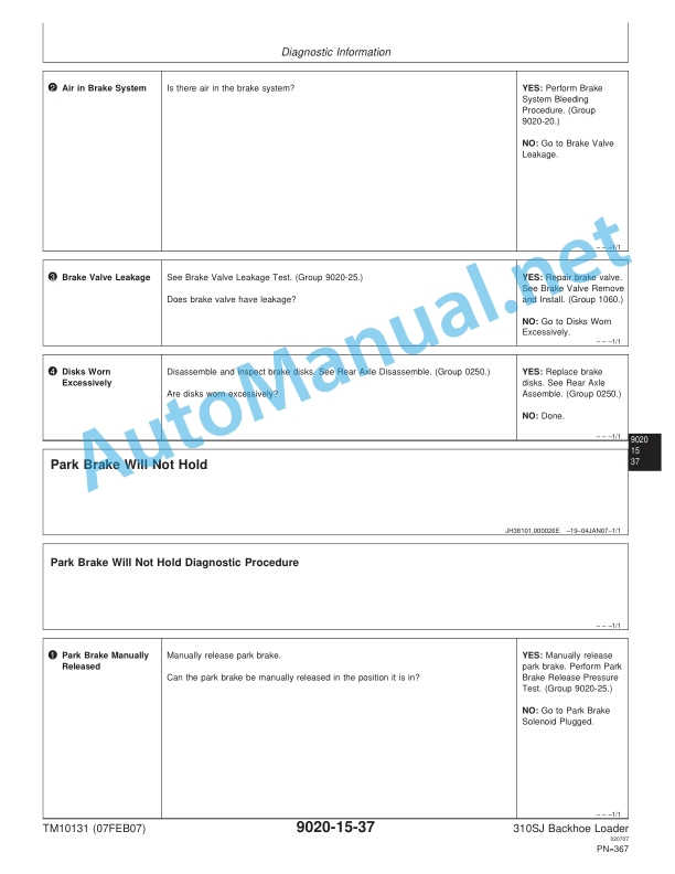John Deere 310SJ Backhoe Loader Technical Manual TM10131 07FEB07 4 John Deere 310SJ Backhoe Loader Technical Manual TM10131 07FEB07 - Image 4