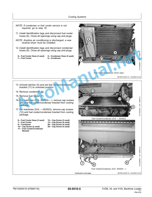 John Deere 310SL HL and 410L Backhoe Loader Technical Manual TM13300X19 07MAY19 3 John Deere 310SL HL and 410L Backhoe Loader Technical Manual TM13300X19 07MAY19 - Image 3