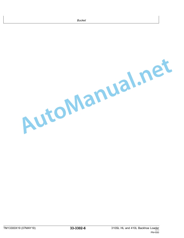 John Deere 310SL HL and 410L Backhoe Loader Technical Manual TM13300X19 07MAY19 5 John Deere 310SL HL and 410L Backhoe Loader Technical Manual TM13300X19 07MAY19 - Image 5