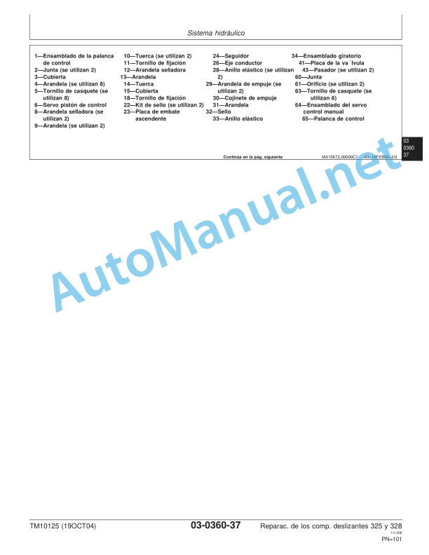 John Deere 325 and 328 Compact Track Loader Repair Technical Manual TM10125 19OCT04 Spanish 3 John Deere 325 and 328 Compact Track Loader Repair Technical Manual TM10125 19OCT04 Spanish - Image 3