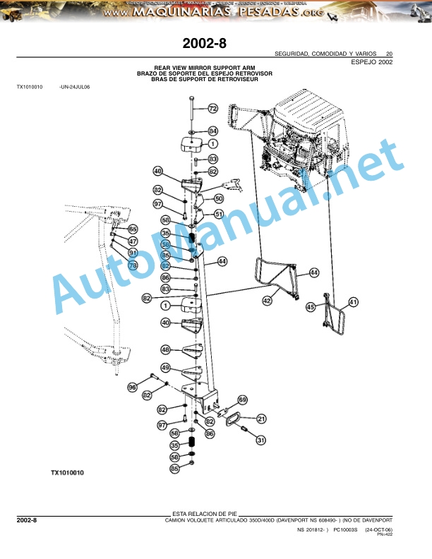 John Deere 350D 400D ADT Parts Catalog PC10003S Nov-08 Spanish 5 John Deere 350D 400D ADT Parts Catalog PC10003S Nov-08 Spanish - Image 5
